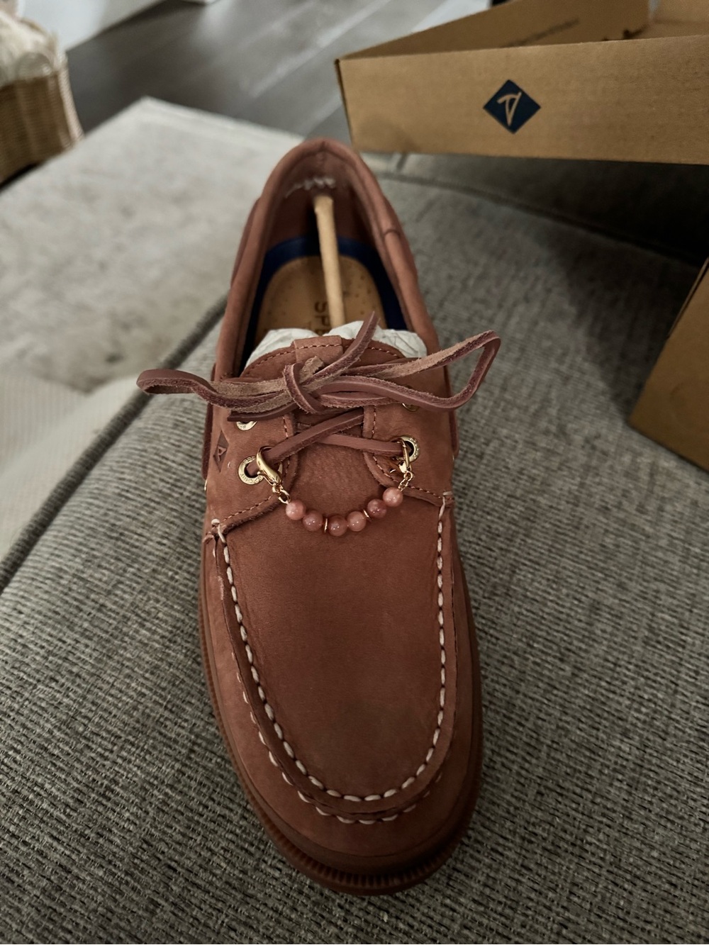 Sperry Women's Moccasin in Brown Suede - Picture 2 of 4